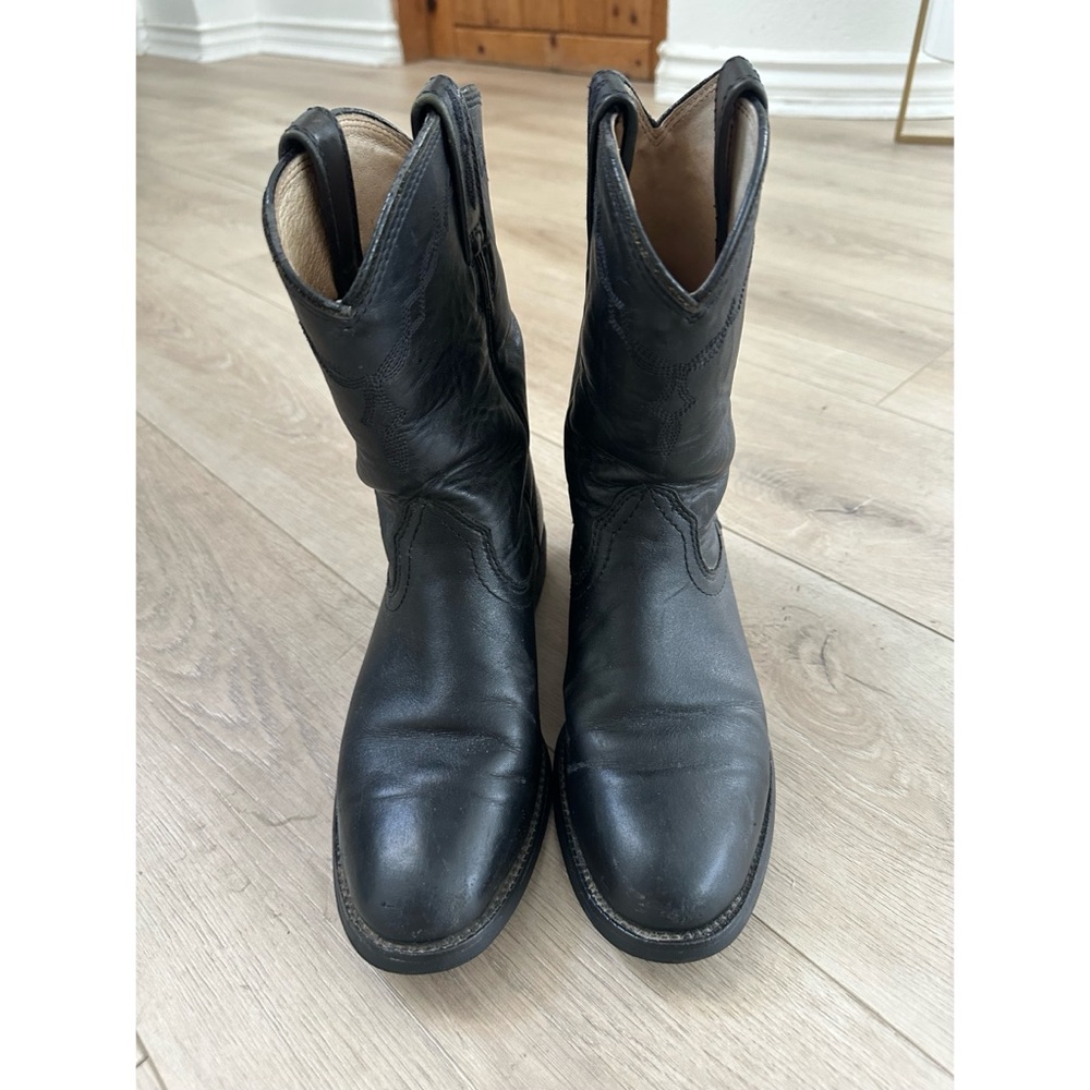 Ariat Black Leather Western Boots - Picture 3 of 6
